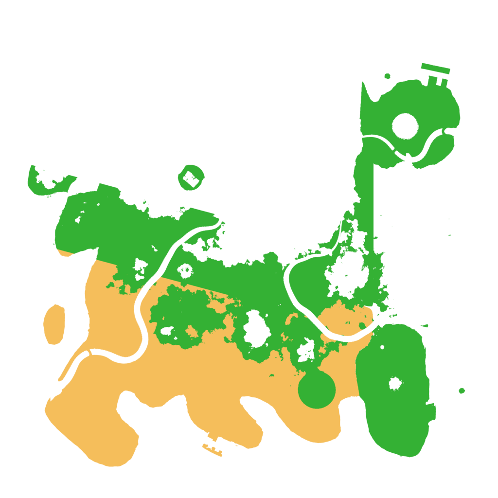 Biome Rust Map: Procedural Map, Size: 3500, Seed: 1081355