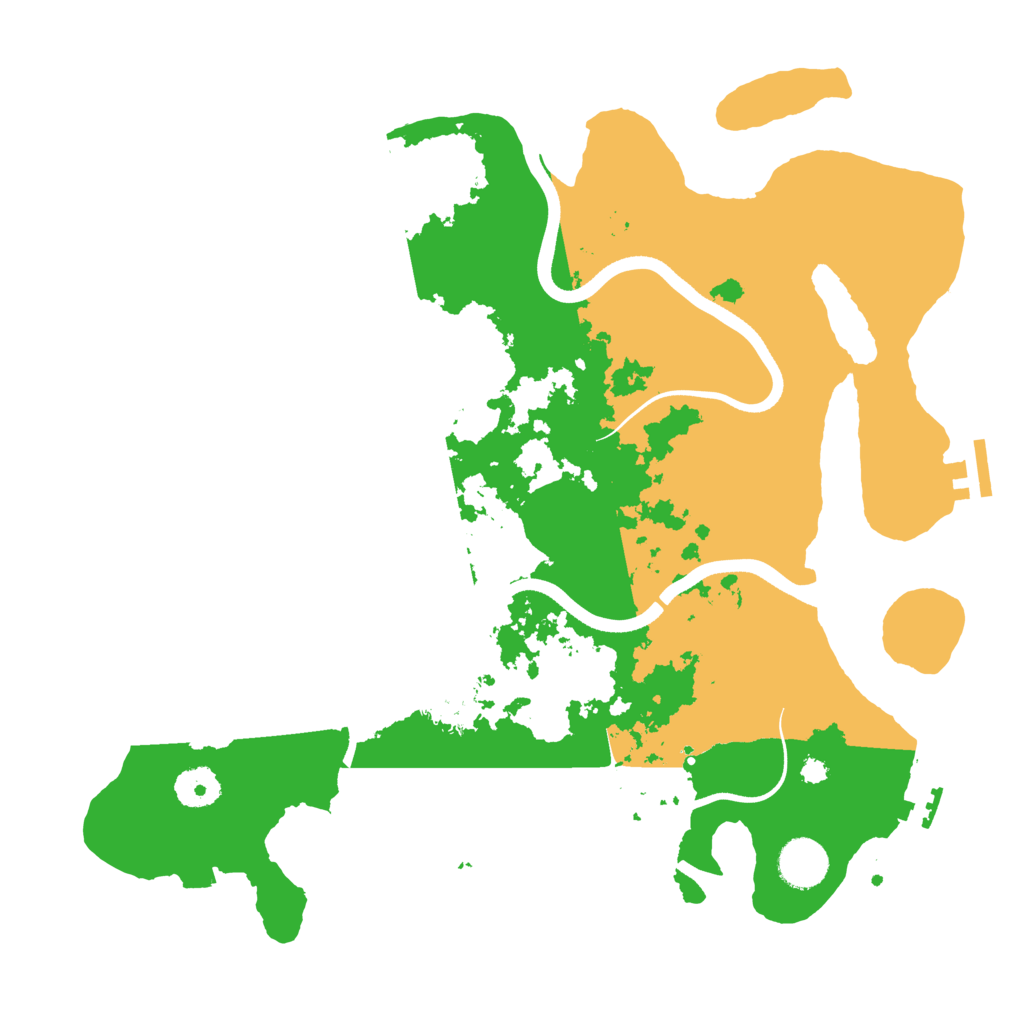 Biome Rust Map: Procedural Map, Size: 3600, Seed: 1339363586