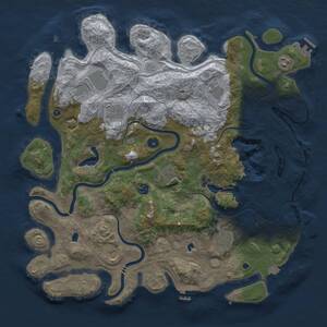 Thumbnail Rust Map: Procedural Map, Size: 4500, Seed: 1896977050, 15 Monuments