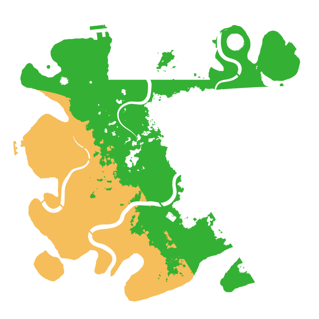 Biome Rust Map: Procedural Map, Size: 3500, Seed: 102015991