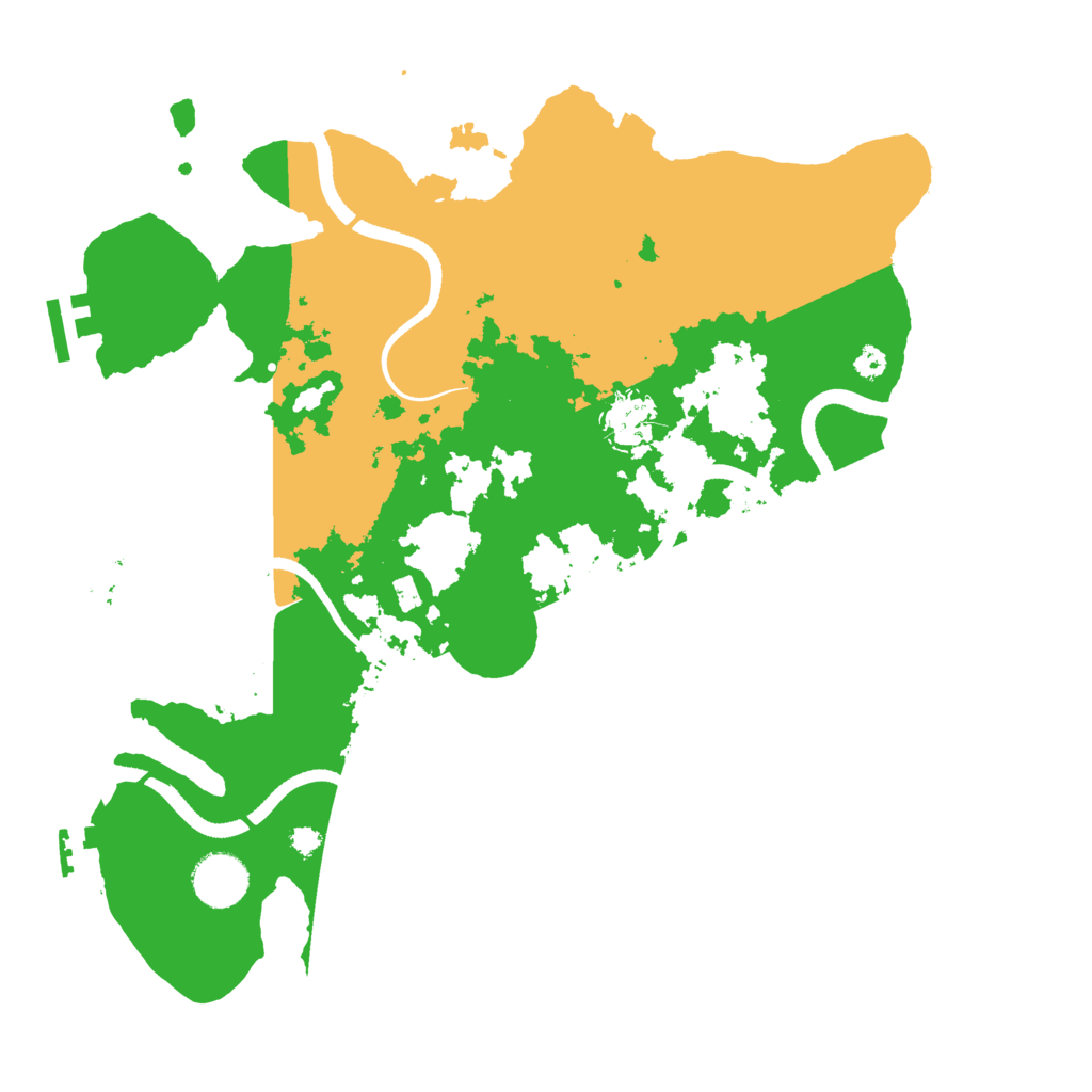 Biome Rust Map: Procedural Map, Size: 3500, Seed: 410480155