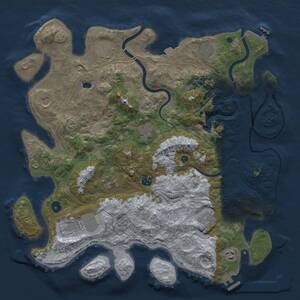 Thumbnail Rust Map: Procedural Map, Size: 4250, Seed: 345500138, 16 Monuments