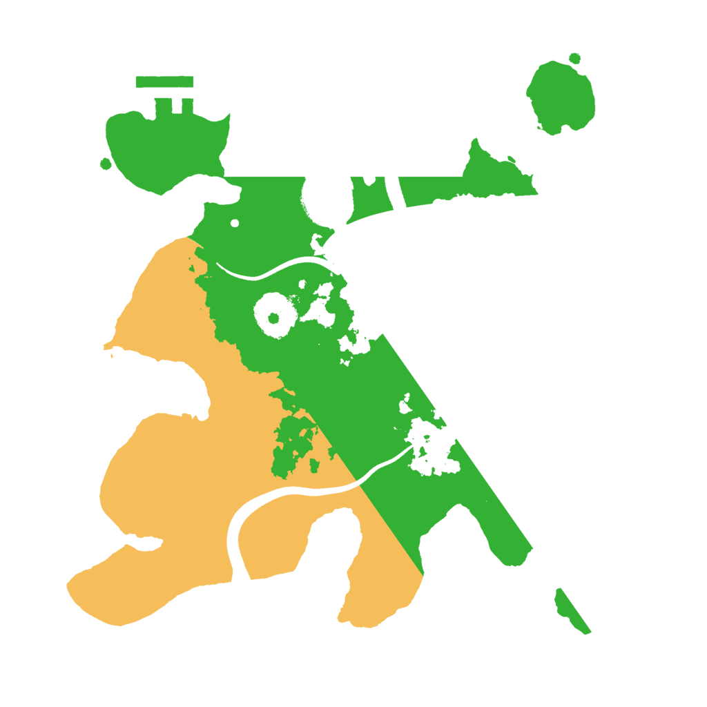Biome Rust Map: Procedural Map, Size: 2500, Seed: 71393934