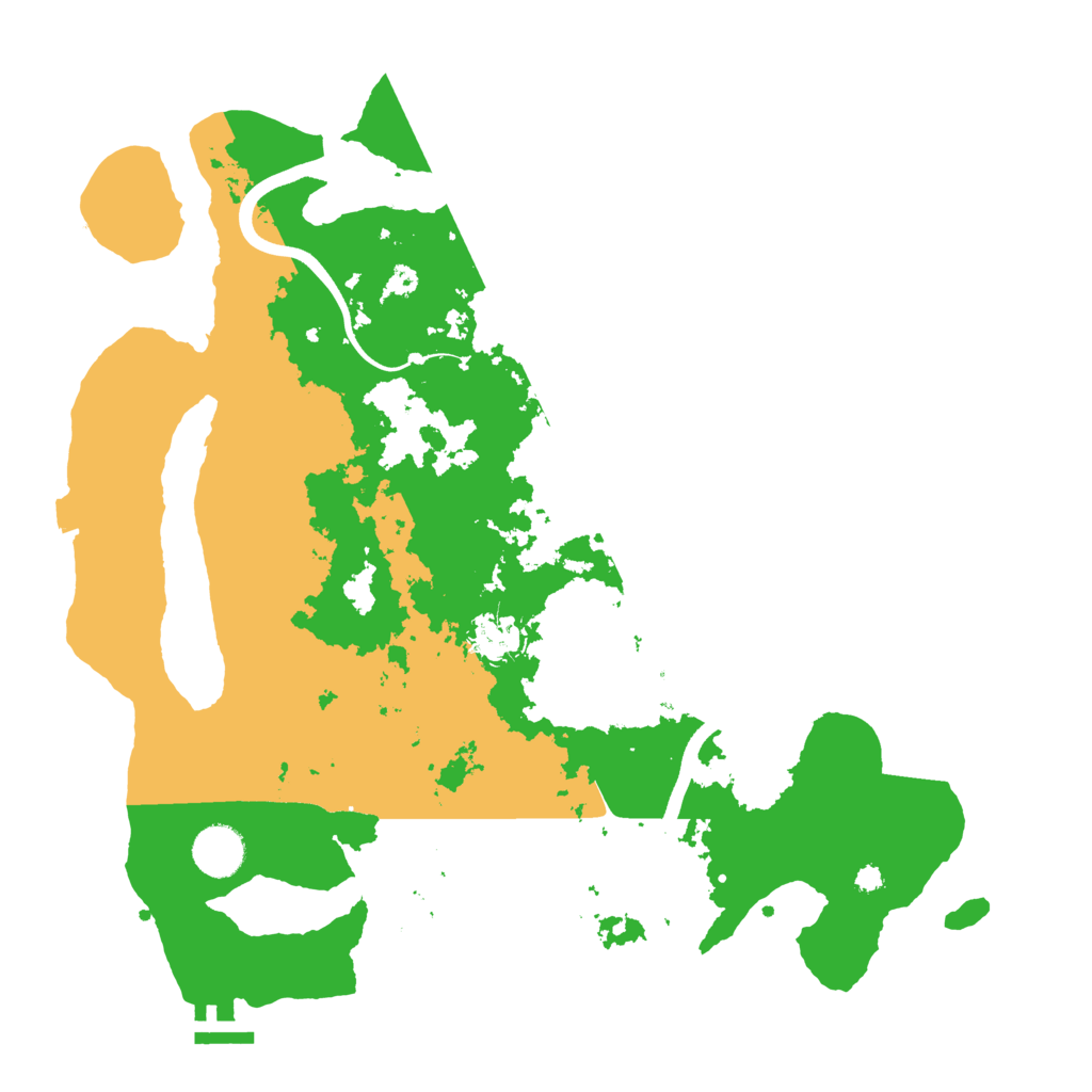 Biome Rust Map: Procedural Map, Size: 3700, Seed: 60320640