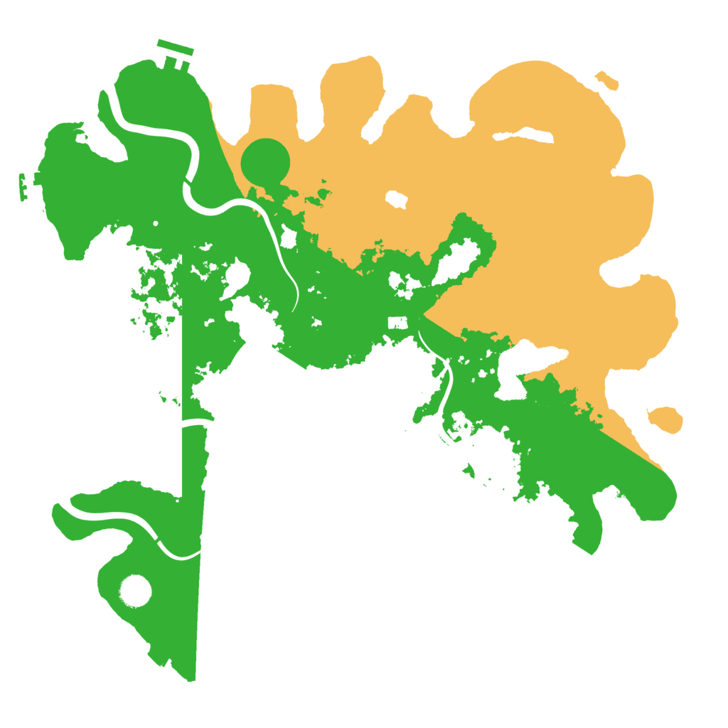 Biome Rust Map: Procedural Map, Size: 4000, Seed: 10012