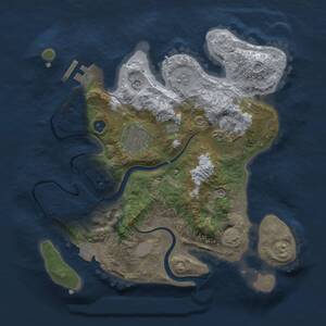 Thumbnail Rust Map: Procedural Map, Size: 2700, Seed: 49545927, 8 Monuments
