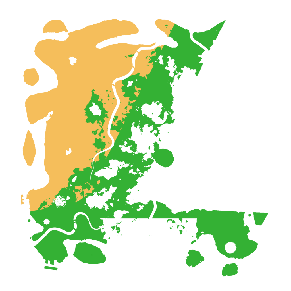 Biome Rust Map: Procedural Map, Size: 4500, Seed: 951458322