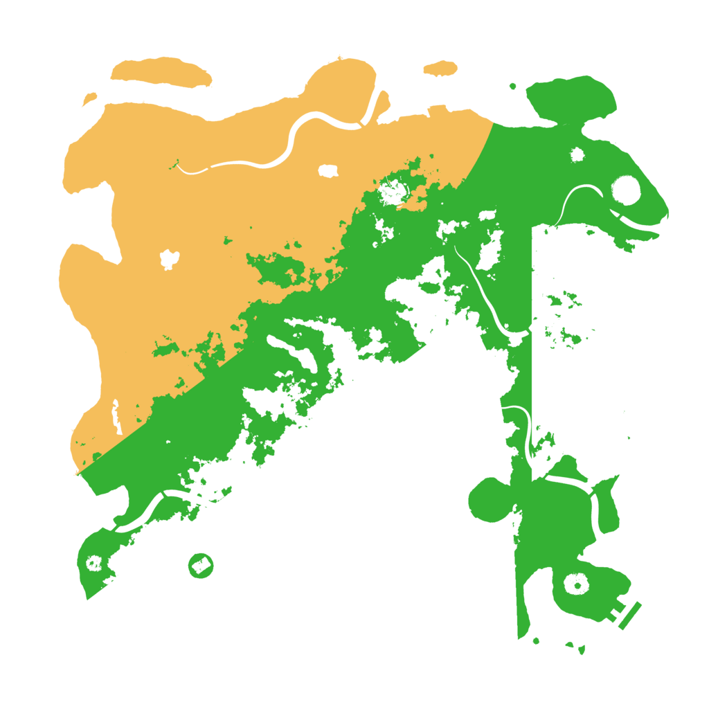 Biome Rust Map: Procedural Map, Size: 4500, Seed: 136658938