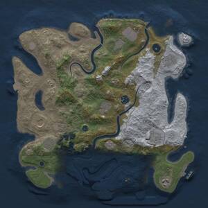 Thumbnail Rust Map: Procedural Map, Size: 3700, Seed: 62915630, 15 Monuments