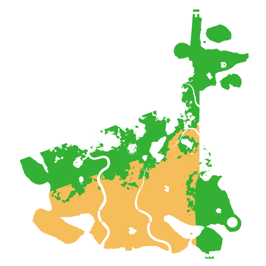 Biome Rust Map: Procedural Map, Size: 4500, Seed: 375596563