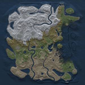Thumbnail Rust Map: Procedural Map, Size: 4500, Seed: 375596563, 16 Monuments
