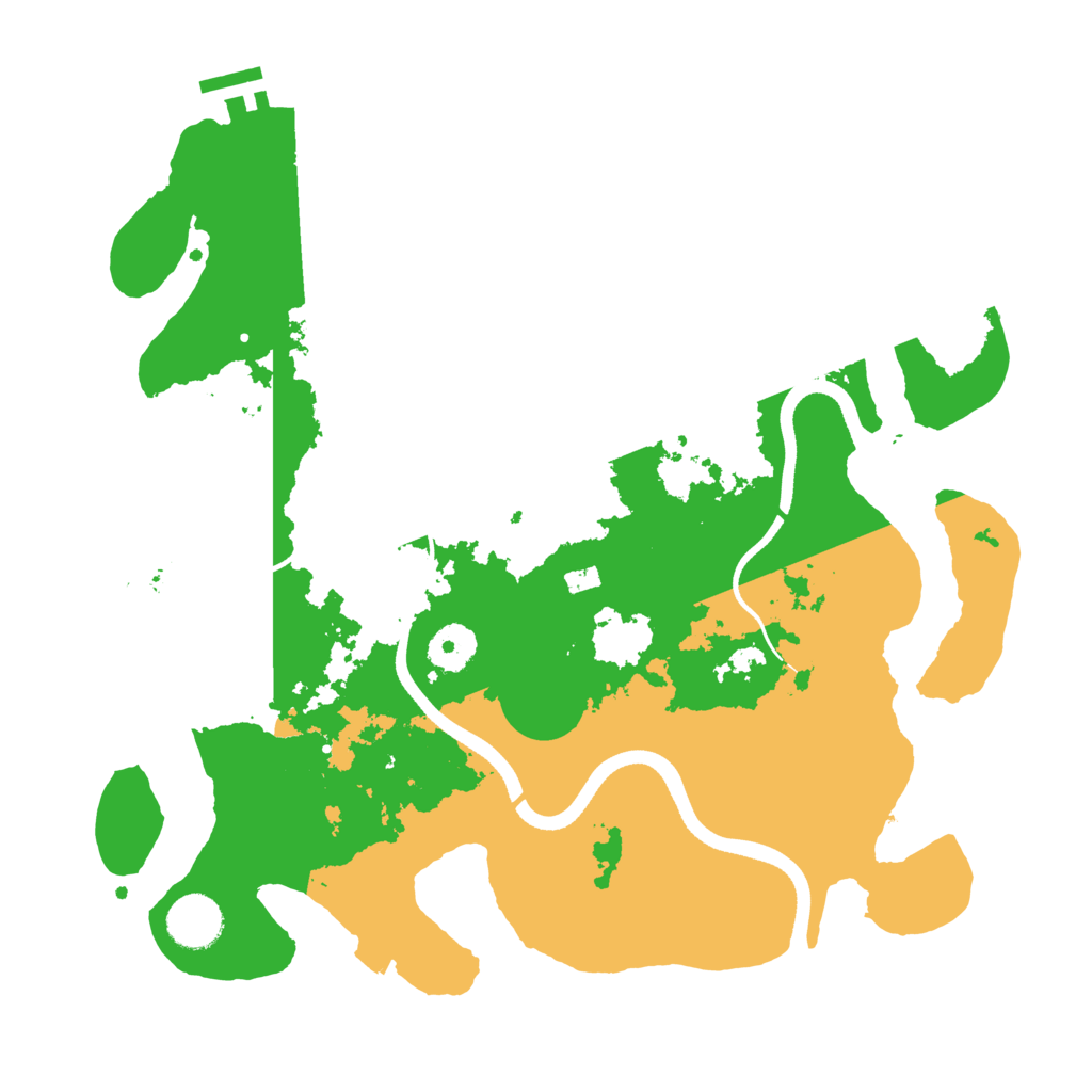 Biome Rust Map: Procedural Map, Size: 3500, Seed: 72694603