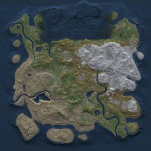 Thumbnail Rust Map: Procedural Map, Size: 4250, Seed: 1504083303, 17 Monuments