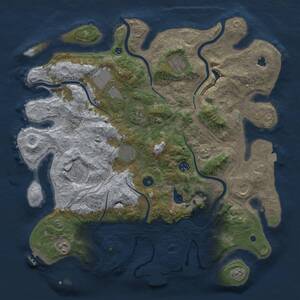 Thumbnail Rust Map: Procedural Map, Size: 4250, Seed: 6749812, 15 Monuments