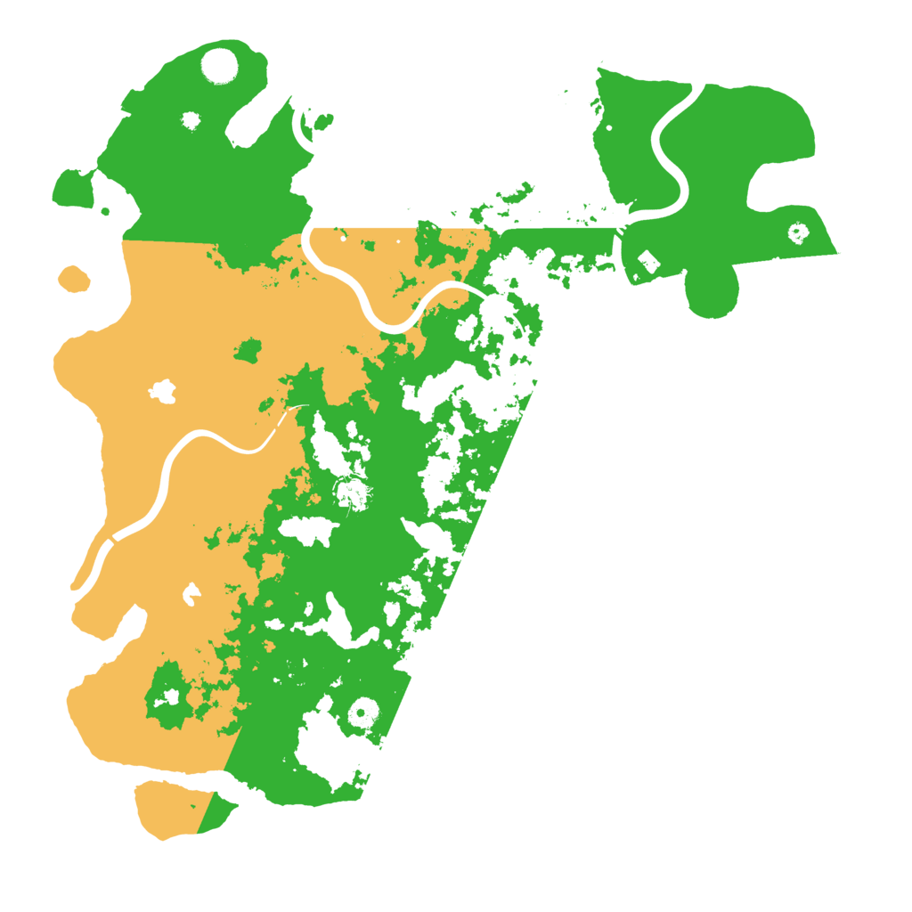 Biome Rust Map: Procedural Map, Size: 4500, Seed: 20251016