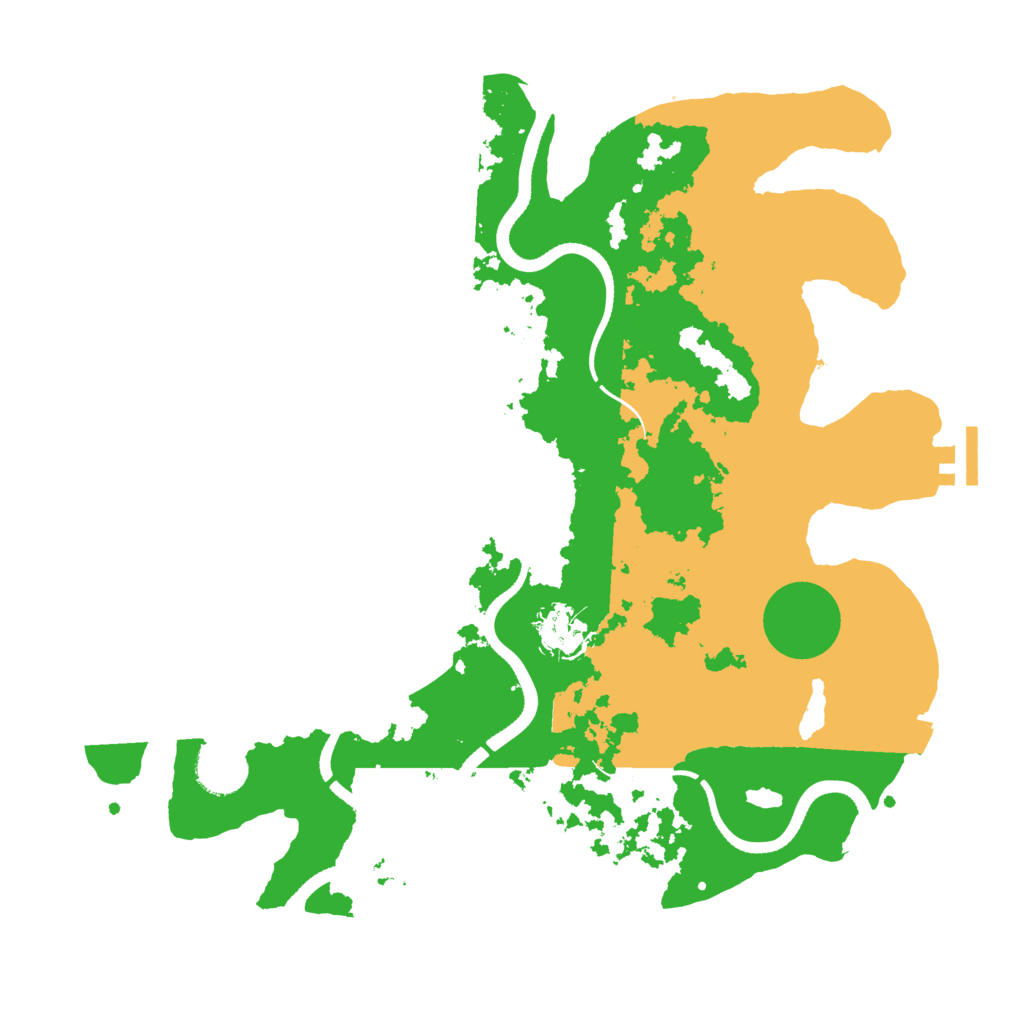Biome Rust Map: Procedural Map, Size: 3500, Seed: 61772434