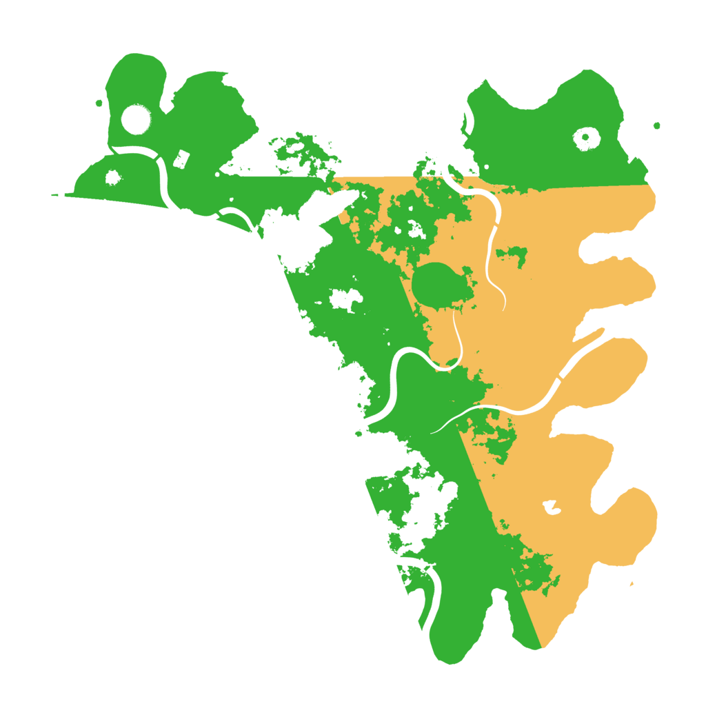 Biome Rust Map: Procedural Map, Size: 4200, Seed: 158742