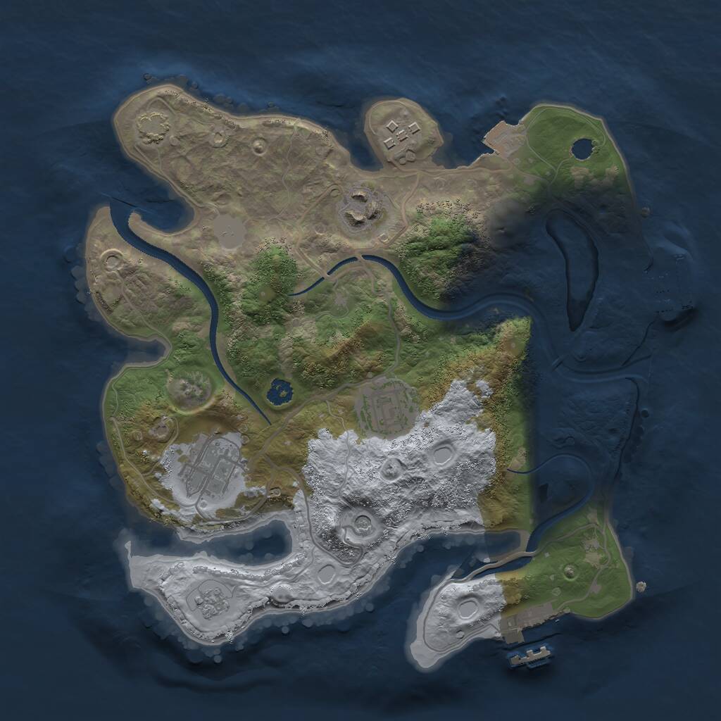 Rust Map: Procedural Map, Size: 2780, Seed: 1506199104, 10 Monuments