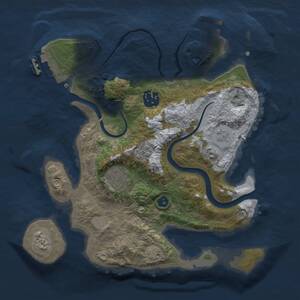 Thumbnail Rust Map: Procedural Map, Size: 2700, Seed: 146620, 8 Monuments