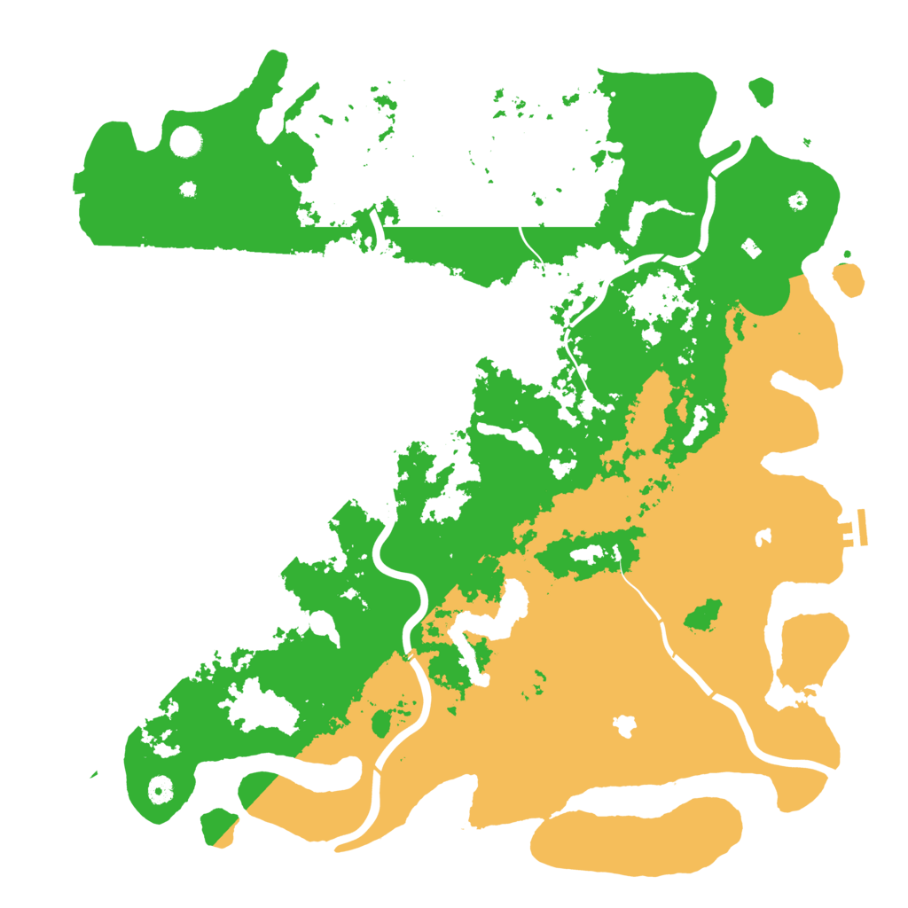 Biome Rust Map: Procedural Map, Size: 5000, Seed: 744623318