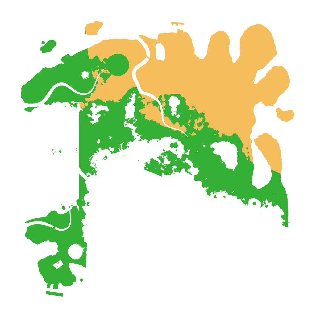 Biome Rust Map: Procedural Map, Size: 3750, Seed: 1057376654