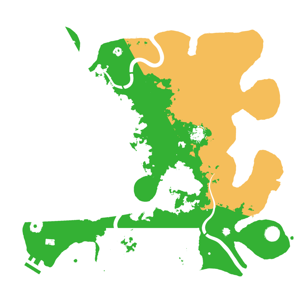 Biome Rust Map: Procedural Map, Size: 3500, Seed: 994016218