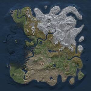 Thumbnail Rust Map: Procedural Map, Size: 4250, Seed: 20368283, 16 Monuments