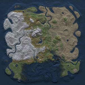 Thumbnail Rust Map: Procedural Map, Size: 5100, Seed: 61832, 17 Monuments