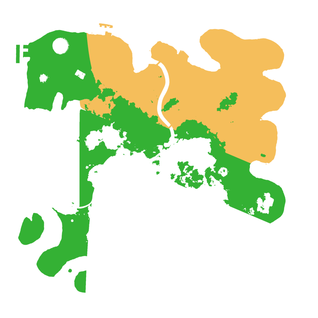 Biome Rust Map: Procedural Map, Size: 3500, Seed: 34287