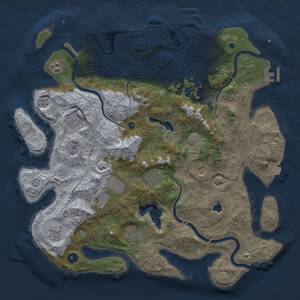 Thumbnail Rust Map: Procedural Map, Size: 4250, Seed: 49453662, 15 Monuments