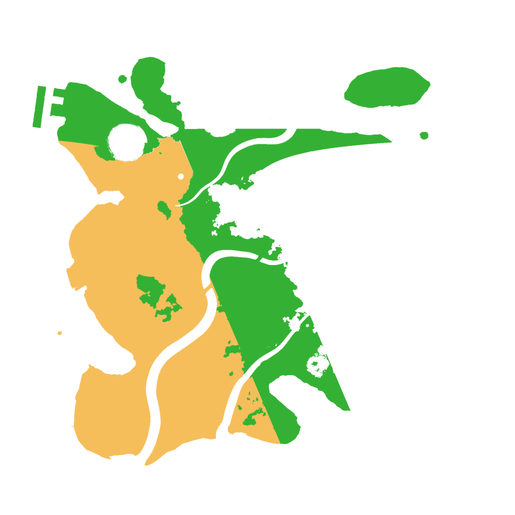 Biome Rust Map: Procedural Map, Size: 2500, Seed: 234567