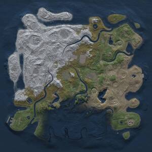 Thumbnail Rust Map: Procedural Map, Size: 4500, Seed: 361273152, 17 Monuments
