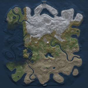 Thumbnail Rust Map: Procedural Map, Size: 4300, Seed: 529045968, 17 Monuments