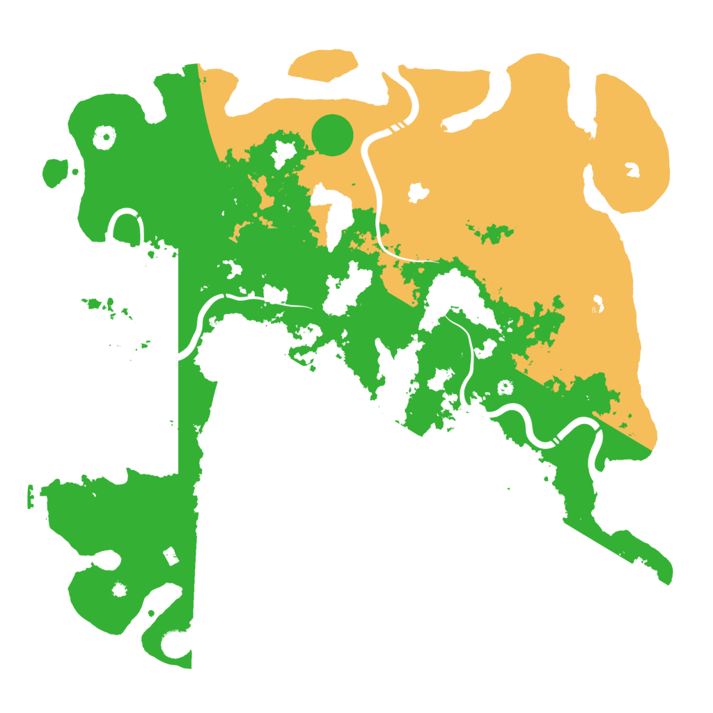 Biome Rust Map: Procedural Map, Size: 4500, Seed: 245145