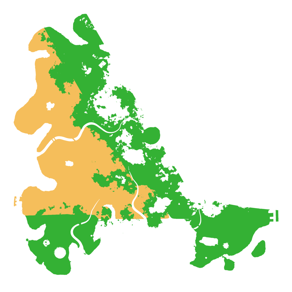 Biome Rust Map: Procedural Map, Size: 4500, Seed: 2007161025