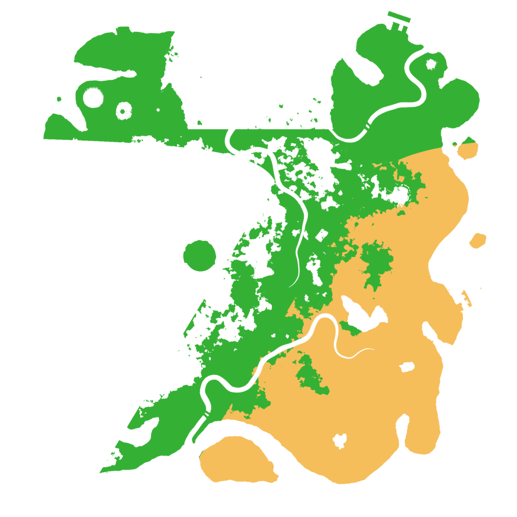 Biome Rust Map: Procedural Map, Size: 4500, Seed: 2116780694