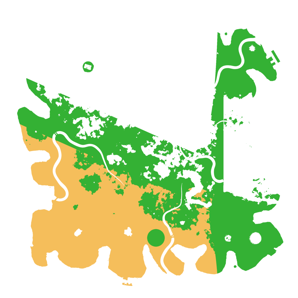 Biome Rust Map: Procedural Map, Size: 4500, Seed: 1999216007