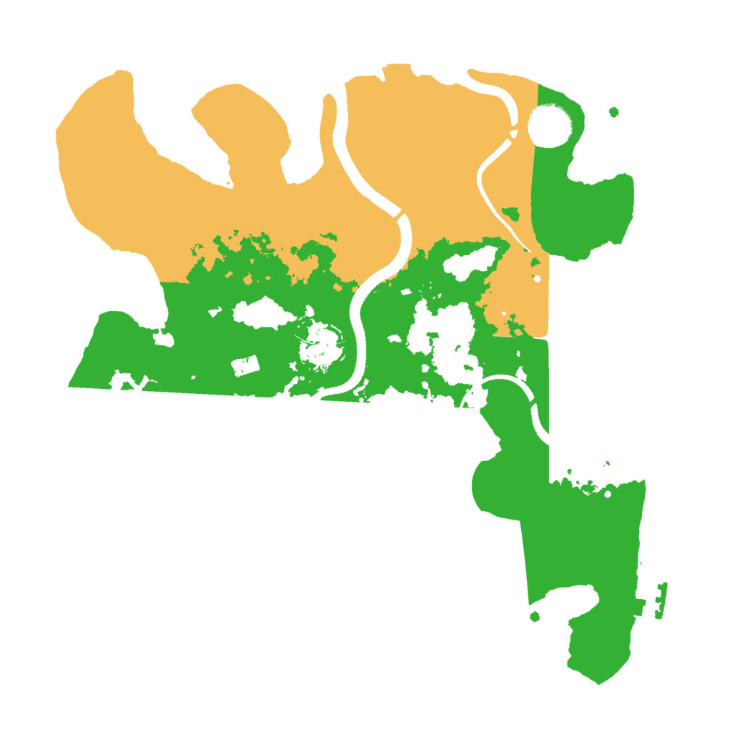 Biome Rust Map: Procedural Map, Size: 3000, Seed: 40673