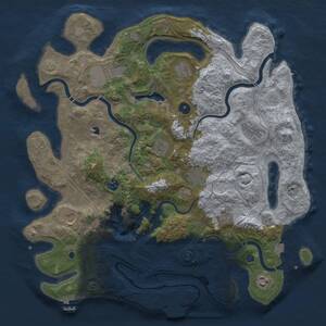 Thumbnail Rust Map: Procedural Map, Size: 4250, Seed: 91727856, 16 Monuments