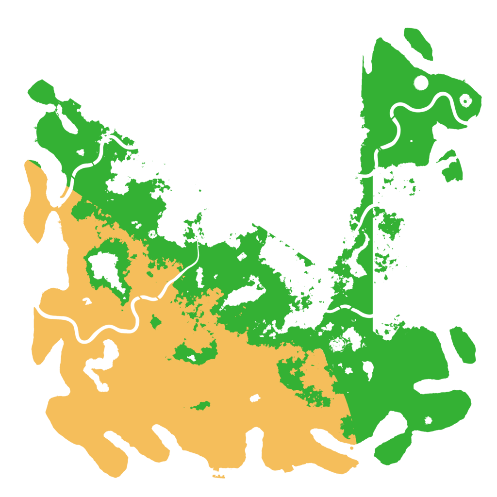 Biome Rust Map: Procedural Map, Size: 6000, Seed: 90025