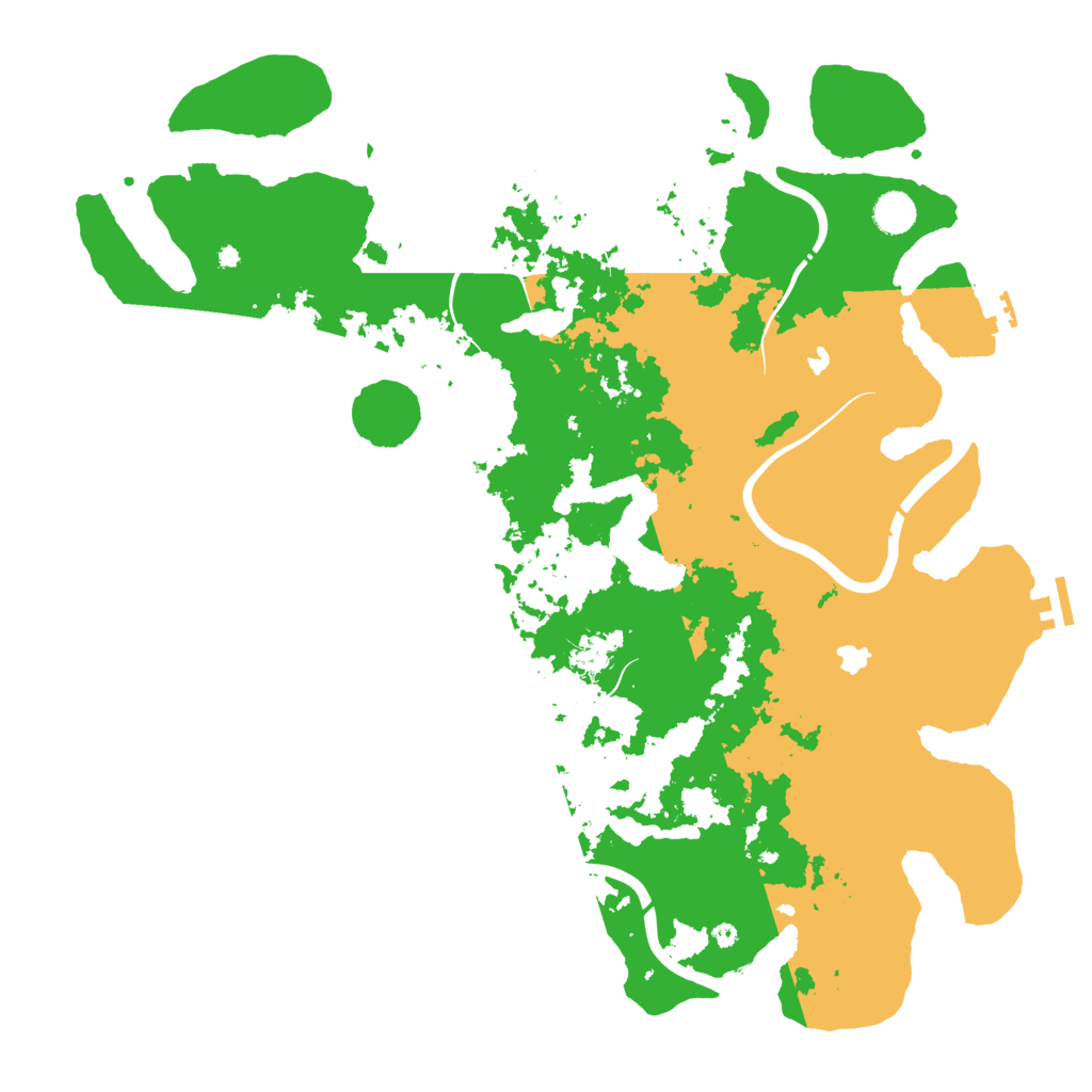 Biome Rust Map: Procedural Map, Size: 4500, Seed: 48997232