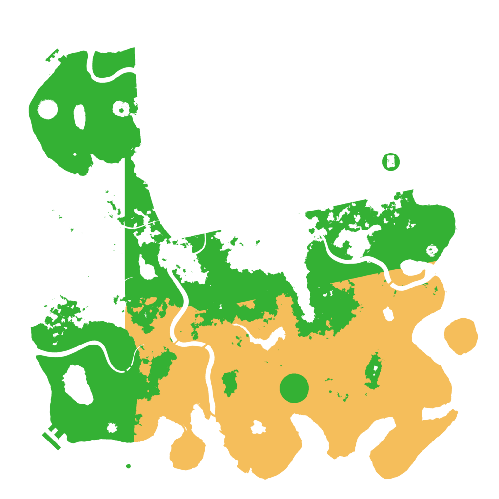Biome Rust Map: Procedural Map, Size: 4500, Seed: 552308117