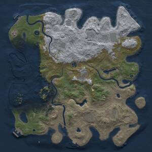 Thumbnail Rust Map: Procedural Map, Size: 4500, Seed: 552308117, 17 Monuments