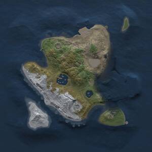 Thumbnail Rust Map: Procedural Map, Size: 2000, Seed: 1665838158, 4 Monuments