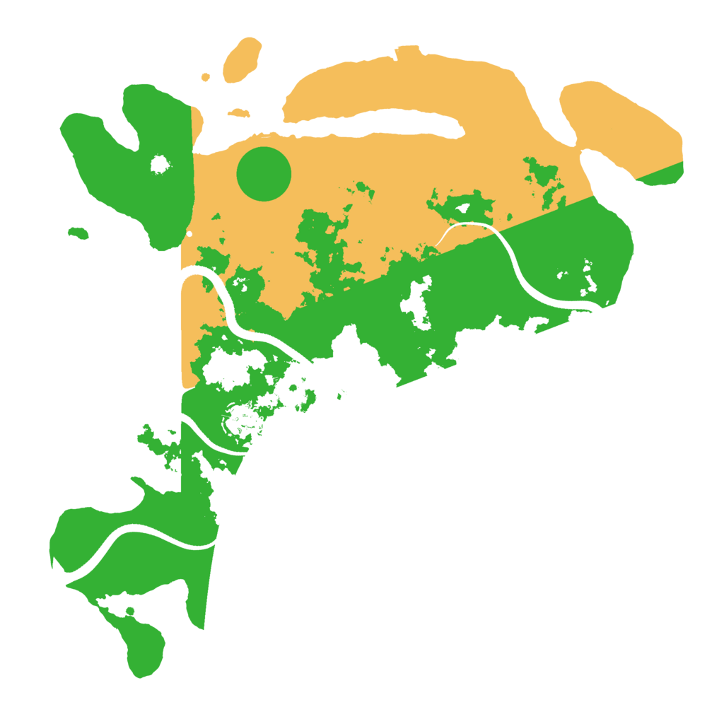 Biome Rust Map: Procedural Map, Size: 3500, Seed: 1186286840