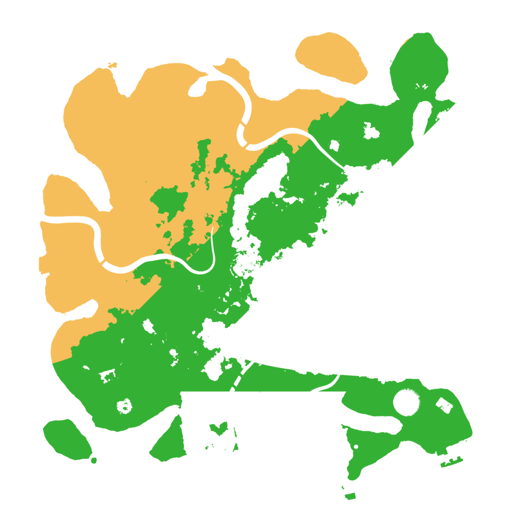 Biome Rust Map: Procedural Map, Size: 3500, Seed: 1655388828