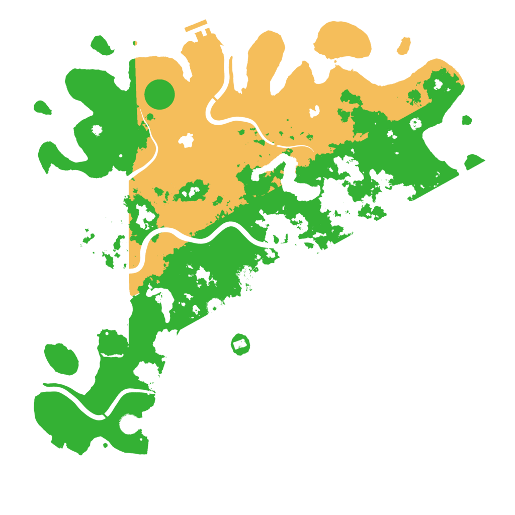 Biome Rust Map: Procedural Map, Size: 4500, Seed: 719326714