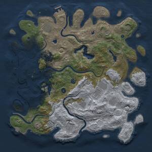 Thumbnail Rust Map: Procedural Map, Size: 4500, Seed: 719326714, 15 Monuments