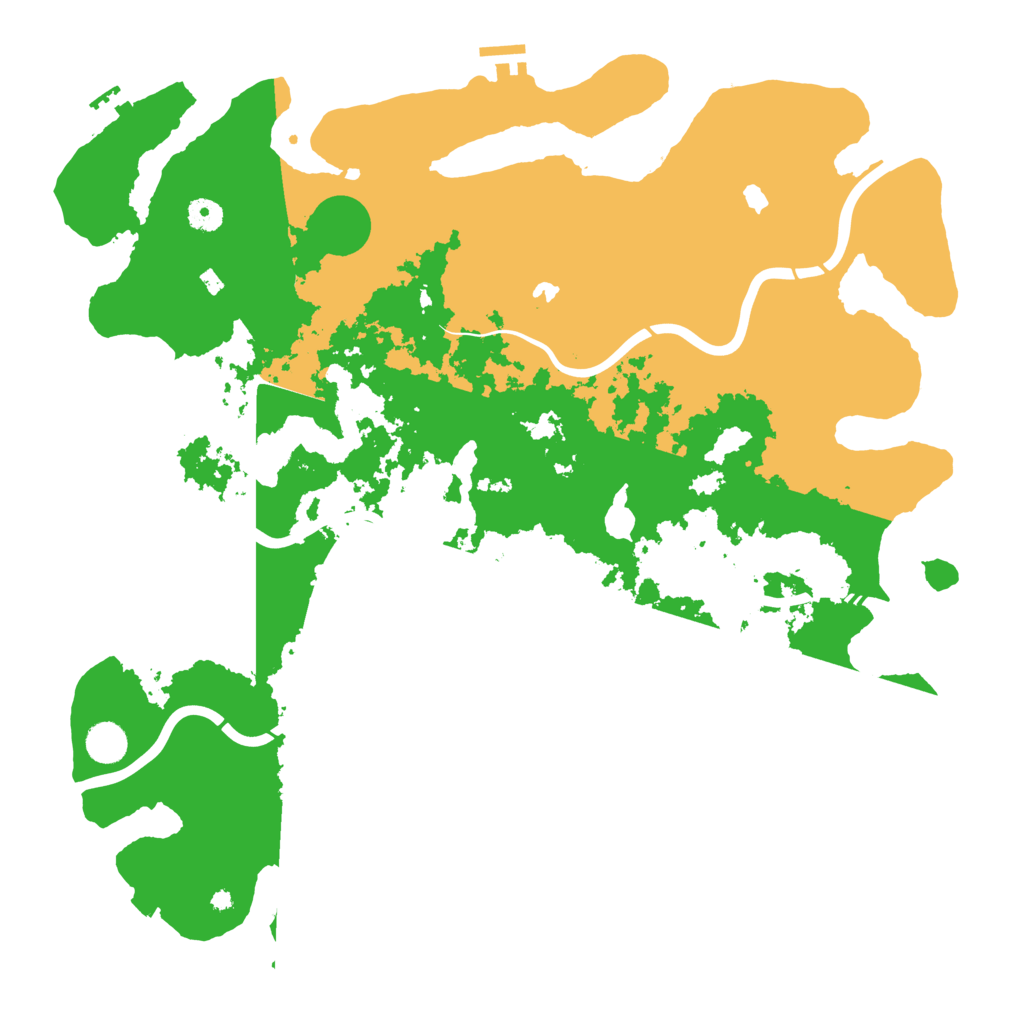 Biome Rust Map: Procedural Map, Size: 4500, Seed: 2345672