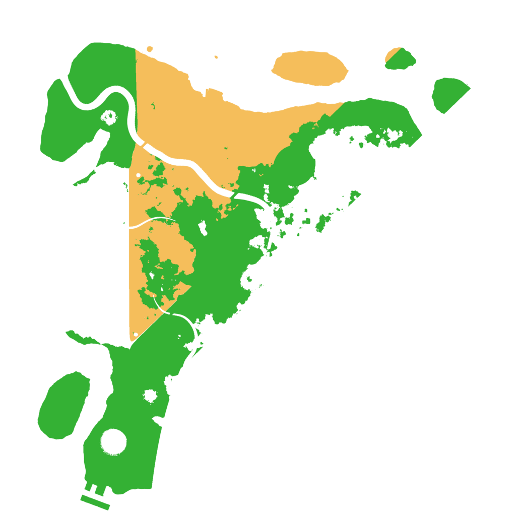 Biome Rust Map: Procedural Map, Size: 3500, Seed: 3456572